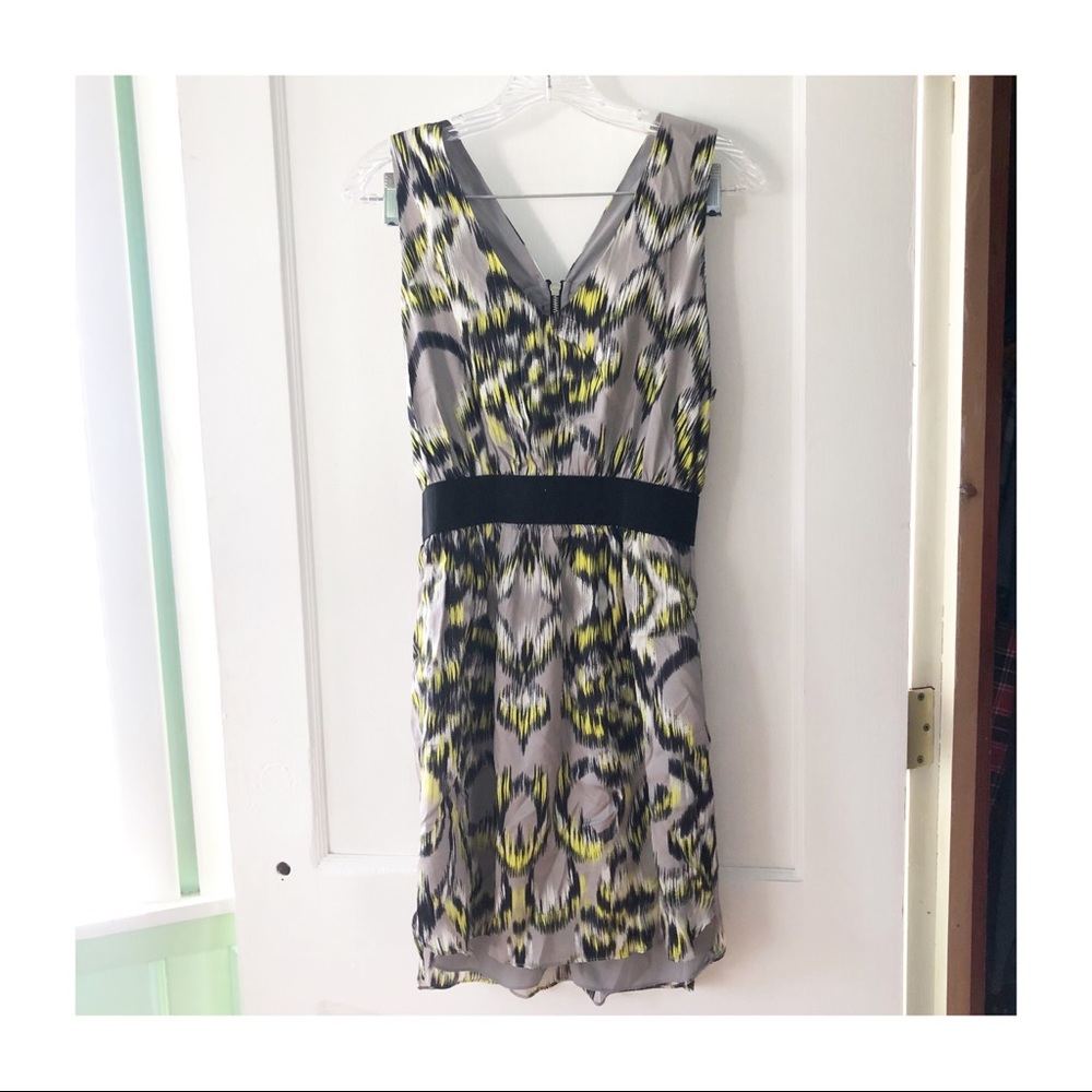 Milly of New York Ikat Silk Cocktail Dress